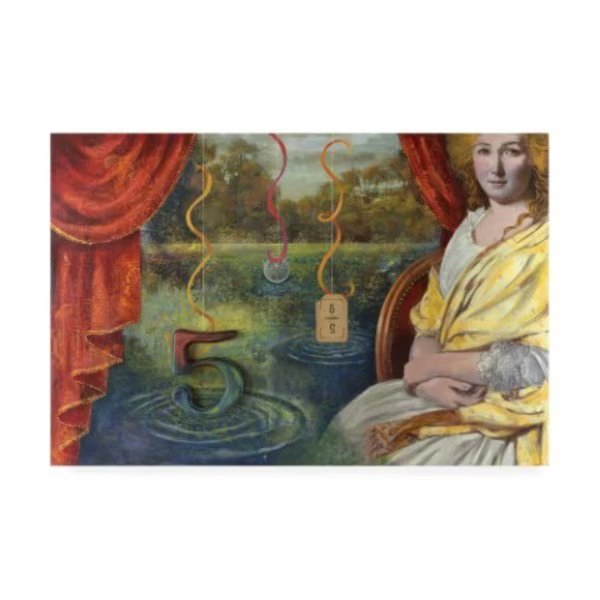 Darlene McElroy 'Lucky 5' Canvas Art, 22x32, Trademark Fine Art, Mfr#: ALI46491-C2232GG
